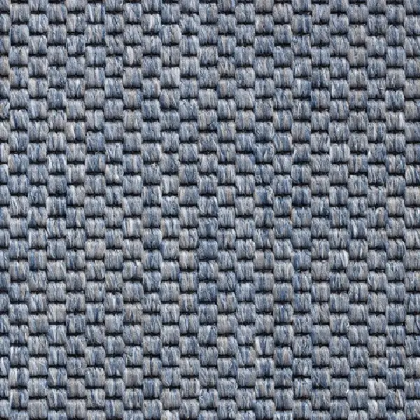 Blue propylene textured carpet flooring.