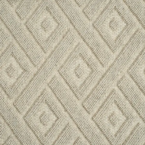 Beige embossed diamond pattern carpet