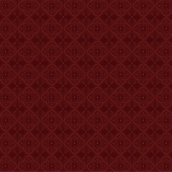 Dark red symmetrical floral lattice pattern