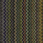 neutral-toned wool carpet featuring a vertical chevron or zigzag pattern
